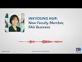 Inkyoung hur new faculty member fau business