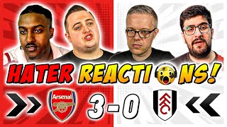 Arsenal's Rivals & Haters DISGUSTED 🤮 Reactions to Arsenal 3-0 Fulham | Premier League Fan Reactions