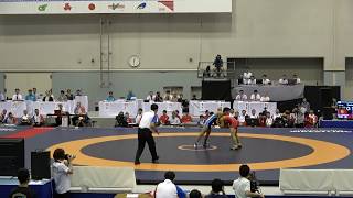 2018IH  レスリング男子 51kg級 決勝 塩谷  自由ヶ丘学園（東京都） 対 堤  沼津城北（静岡県）