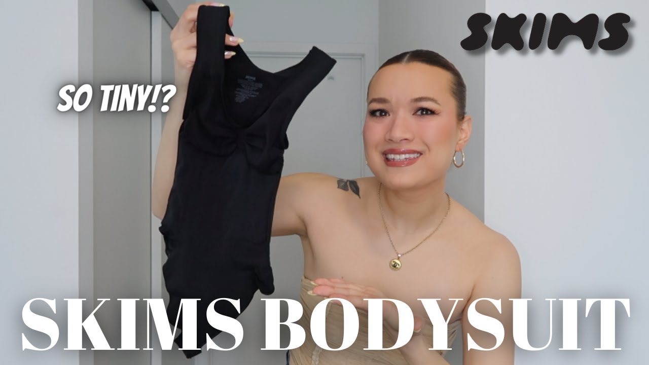 TRYING THE NEW SKIMS SEAMLESS SCULPT THONG BODYSUIT!!! 