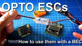 How to connect OPTO ESCs and a BEC to you multirotor (KK2.0 or MWC)