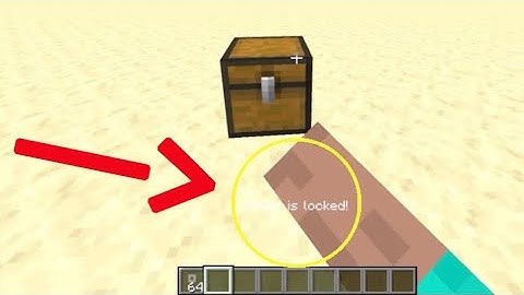 Minecraft - How To Lock A Chest (NO MODS)
