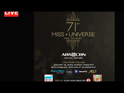 Miss Universe Final Competition LIVE on Kapamilya Channel, iWanTV, A2Z, ALL NEWS TV, TV5, GCFM NEWS
