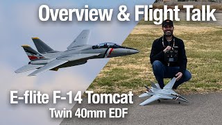 Overview & Flight Talk: E-flite F-14 Tomcat Twin 40mm EDF (4K)