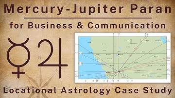 Mercury-Jupiter Paran for Business & Communication In Locational Astrology