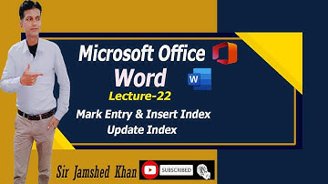 mark entry  ms word (Lecture-22)