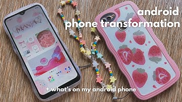 android phone transformation 📱🍰 + what