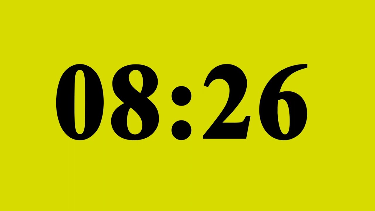 8 Minute 26 Second Timer – No Music | Silent Countdown ⏱️ - YouTube