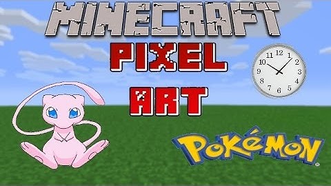 Minecraft - Pixel Art TIMELAPSE! - Pokemon Mew