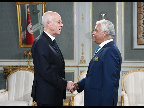 مقابلة الأستاذ الصافي سعيد مع رئيس الجمهورية التونسية السيد قيس سعي د بقصر قرطاج