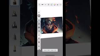 Drawing Naruto Uzumaki from Sketchbook app #anime #art #drawing screenshot 5