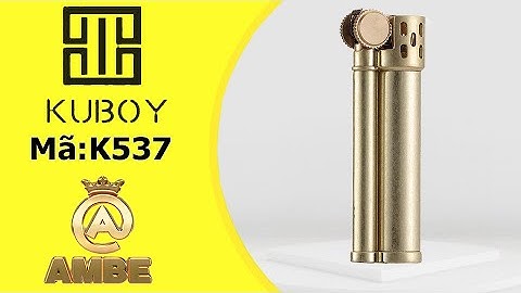 Bật lửa đi gió thổi không tắt chính hãng Kuboy K537 - AMBE