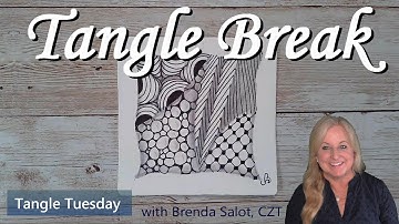 TANGLE BREAK - Tangle Tuesday - CRESCENT MOON, TIPPLE, STATIC, FLORZ