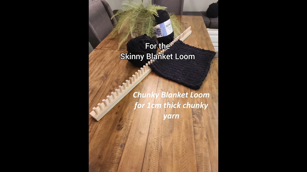 Bernat Blanket Extra - 1cm - 3/8" thick yarn for the Skinny Blanket Loom