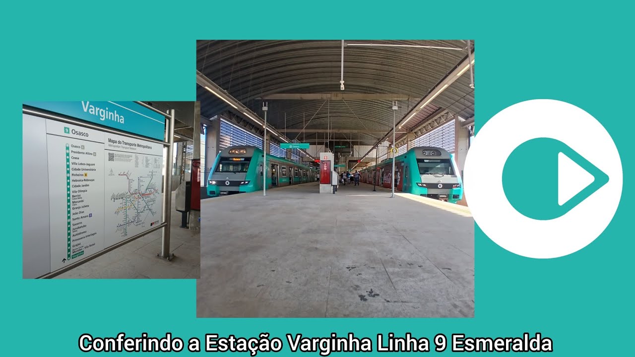 Conferindo a Operação Integral na Estação Varginha na Linha 9 Esmeralda 
