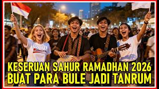 CRAZY ⁉️ THE EXCITEMENT OF INDONESIAN RAMADHAN SAHUR 2026, EVEN FOREIGNERS JOIN IN THE JOY ‼️