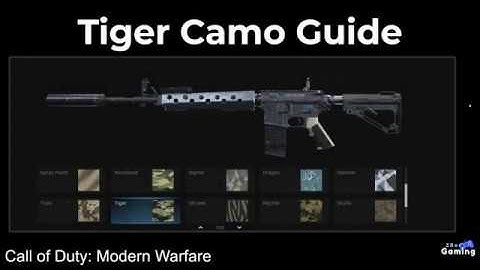 Modern Warfare Camos: Pattern 7 - Tiger