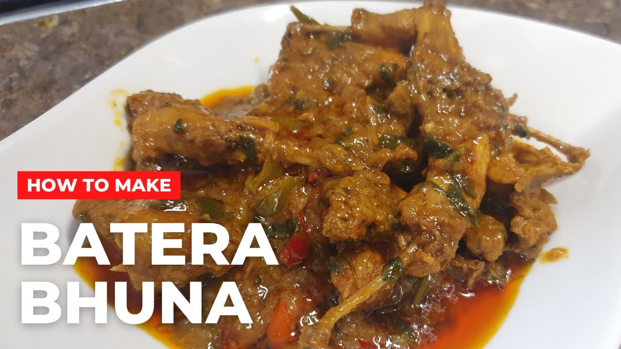 BATERA BHUNA Recipe - Bangladeshi Quail Bird Curry