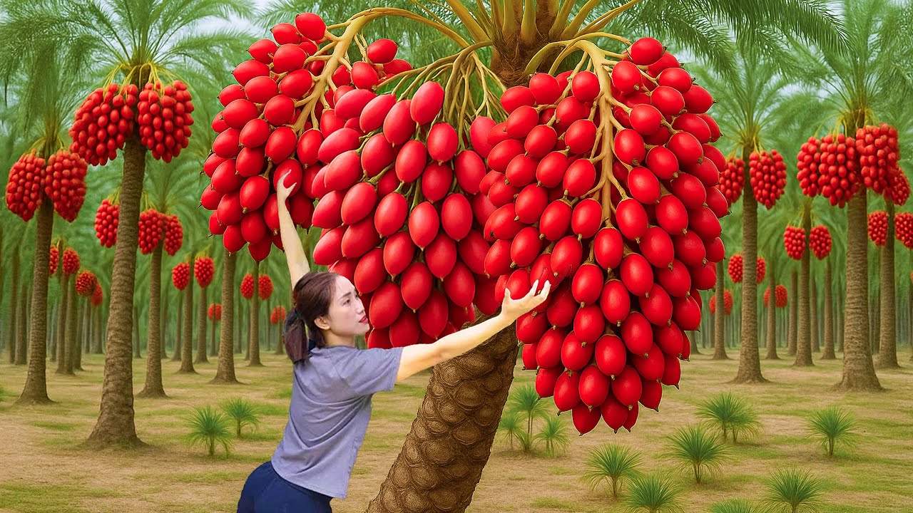 Harvesting +1000kg Rare Tropical Red Berries To Sell, Peel & Remove Seed | Cook With Rock Sugar