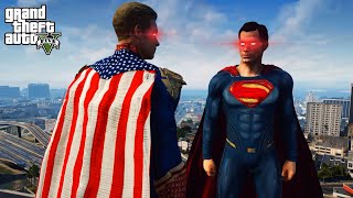 GTA 5  SUPERMAN vs HOMELANDER | Epic God Battle!!