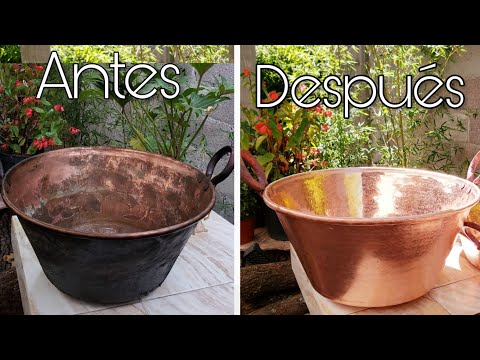 LIMPIA TUS OLLAS DE COBRE PERCUDIDAS Y DEJALAS COMO NUEVAS,CON INGREDIENTES CASEROS