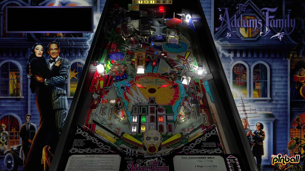 The Addams Family (Bally 1992) Visual Pinball X Table Snapshot