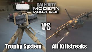 Trophy System VS. All Killstreaks (Tank/Gunship/Chopper Gunner) - Modern Warfare