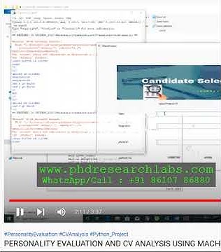 PERSONALITY EVALUATION AND CV ANALYSIS USING MACHINE LEARNING ALGORITHM ...