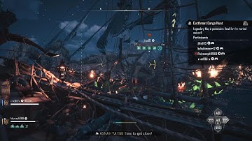 SKULL AND BONES - Brigantine tackled successfully. Messed up Barque boarding