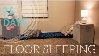The TRUTH about Floor Sleeping / #nobedlife #toobrokeforbeds