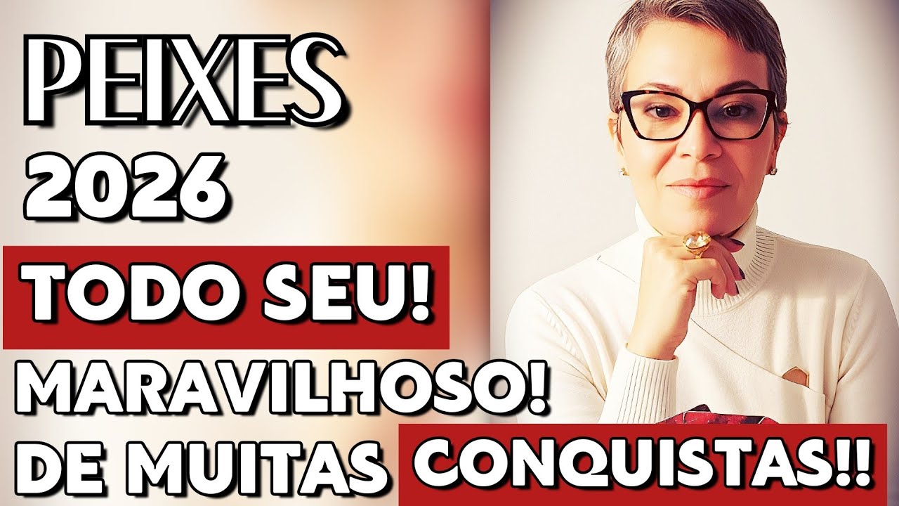 🍾PEIXES 2026 TODO SEU!! MARAVILHOSO! DE MUITAS CONQUISTAS!!