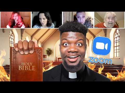 Reading Bible In Satanic Zoom Class