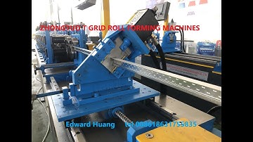 ZHONGTUO Ceiling System T Grid Main Tee Cross Tee Wall Angle Roll Forming Machine