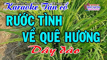 Karaoke tân cổ RƯỚC TÌNH VỀ QUÊ HƯƠNG - DÂY ĐÀO [ Ns Cẩm Tiên ]