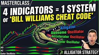 BILL WILLIAMS TRADING STRATEGY: Alligator + Awesome + Accelerator + Gator Oscillator (Masterclass)
