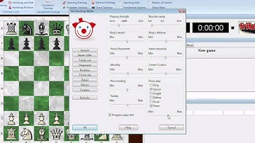 Fritz 12 training modes - other "Handicap and fun" mode settings, including the preset opponents