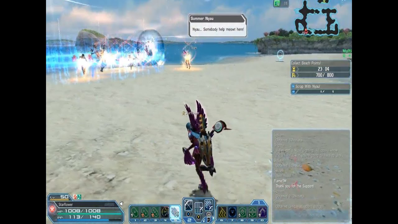 Phantasy Star Online 2 (PC) Part 39 Beach Wars Super Hard