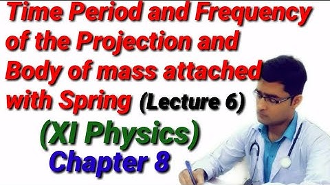 Time Period and Frequency of the Projection and Body of mass Attached with Spring Lecture 6