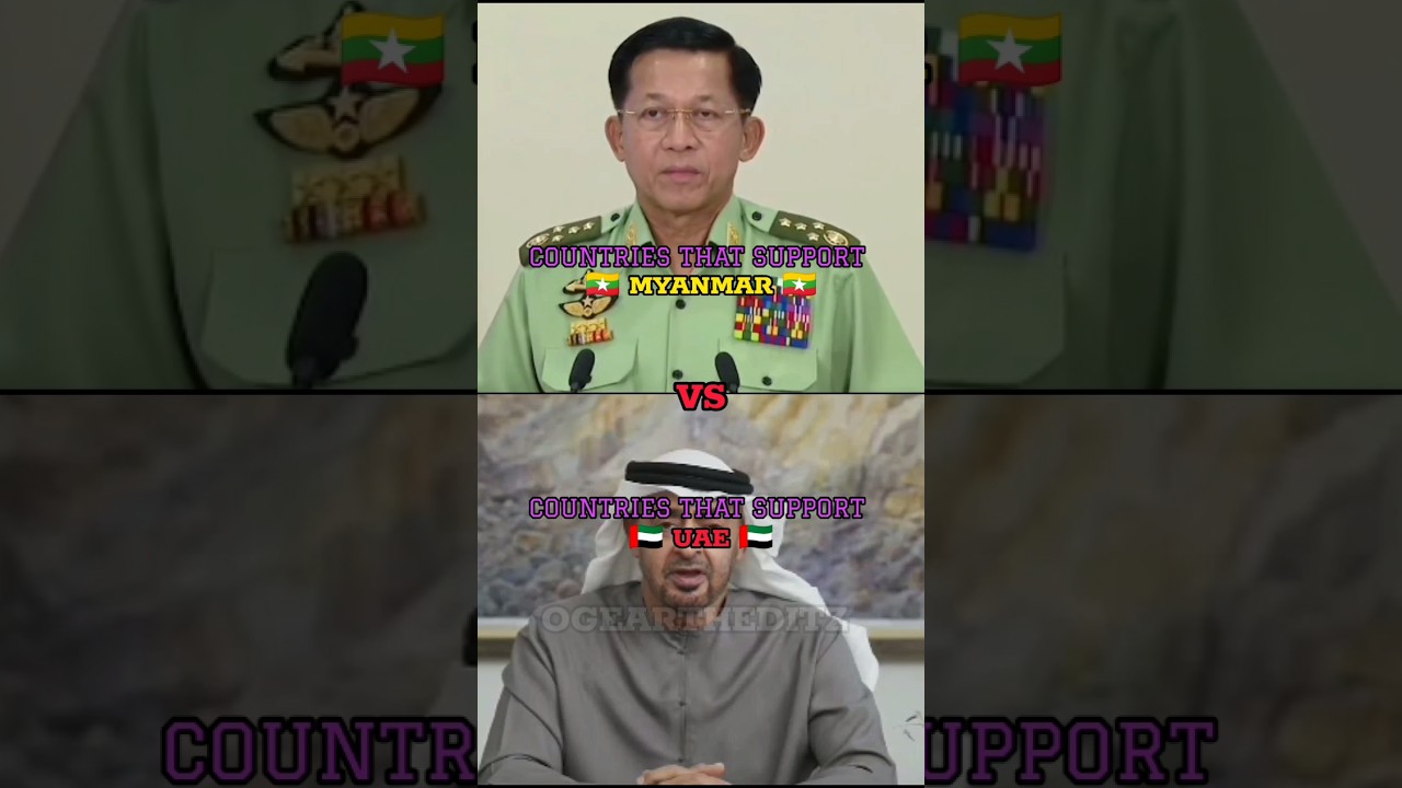 Countries that support Myanmar VS UAE|#edit #viral #myanmar #uae