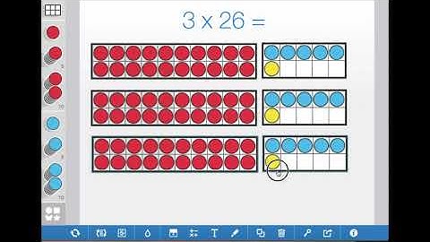 3 x 26 Ten Frames Virtual Tool