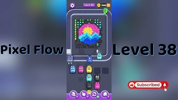 🎮 Pixel Flow Level 38 Walkthrough | Go Answer 🧩✨