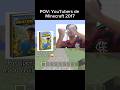POV: YOUTUBERS DE MINECRAFT 2017 #shorts #minecraft
