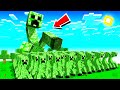 100 MUTANT CREEPERS vs BIGGEST MINECRAFT CREEPER COLOSSUS!