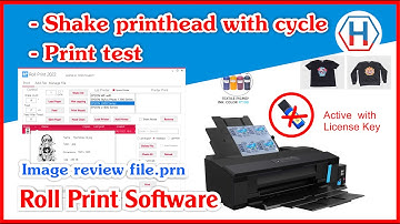 Roll Print Update Cycle Shake printhead - DTF software, Roll software