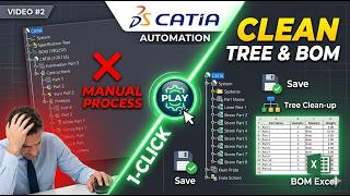 How to Automate CATIA Tree Clean-up, Save Management, and BOM with Macros