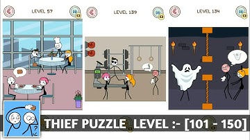 THIEF PUZZLE level:- [101 - 150] | Android Funny Puzzle Gameplay