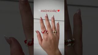 christmas candy cane ring ❤️🤍🎄 #christmas