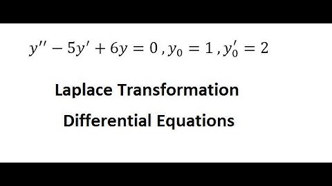 Calculus Help: Laplace Transformation - Differential Equations - y