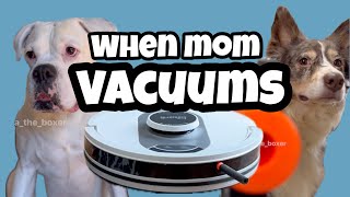 When Mom Vacuums