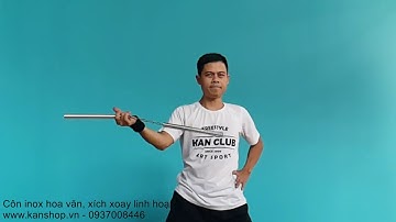 [Nunchaku - SLOW MOTION #5] CÔN INOX HOA VĂN, XÍCH XOAY LINH HOẠT. #Kanshop. #Nunchaku. Kanclub